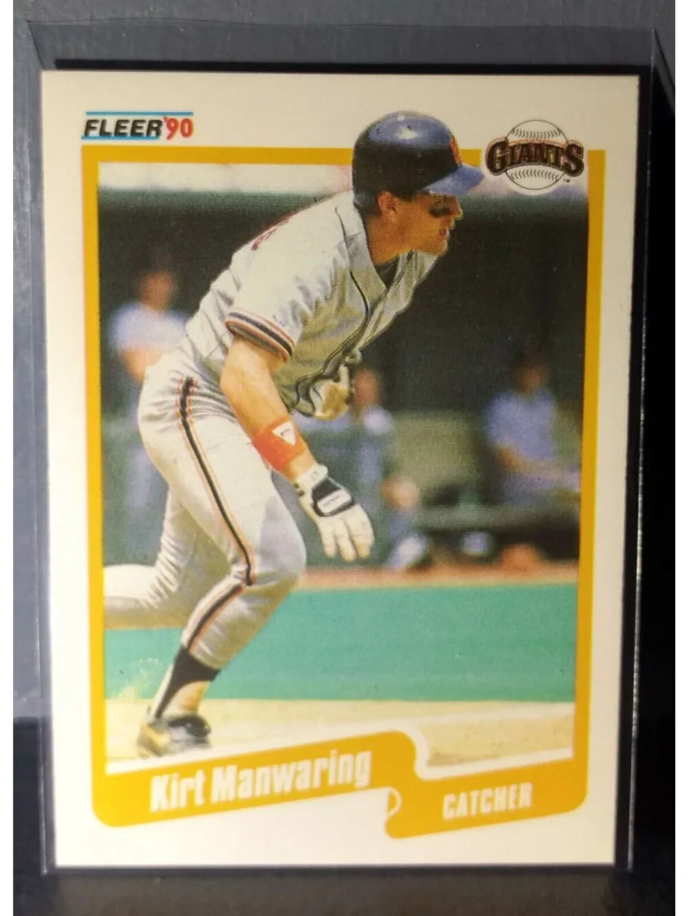 1990 Kirt Manwaring Fleer Baseball Card #63